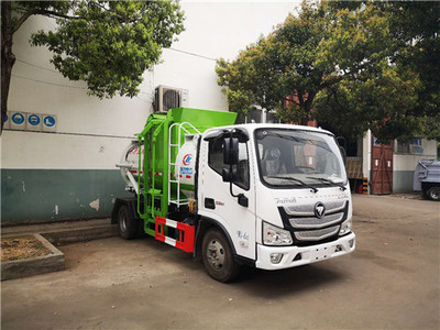 福田歐馬可4-5方餐廚垃圾車 高效環(huán)保的潲水處理利器